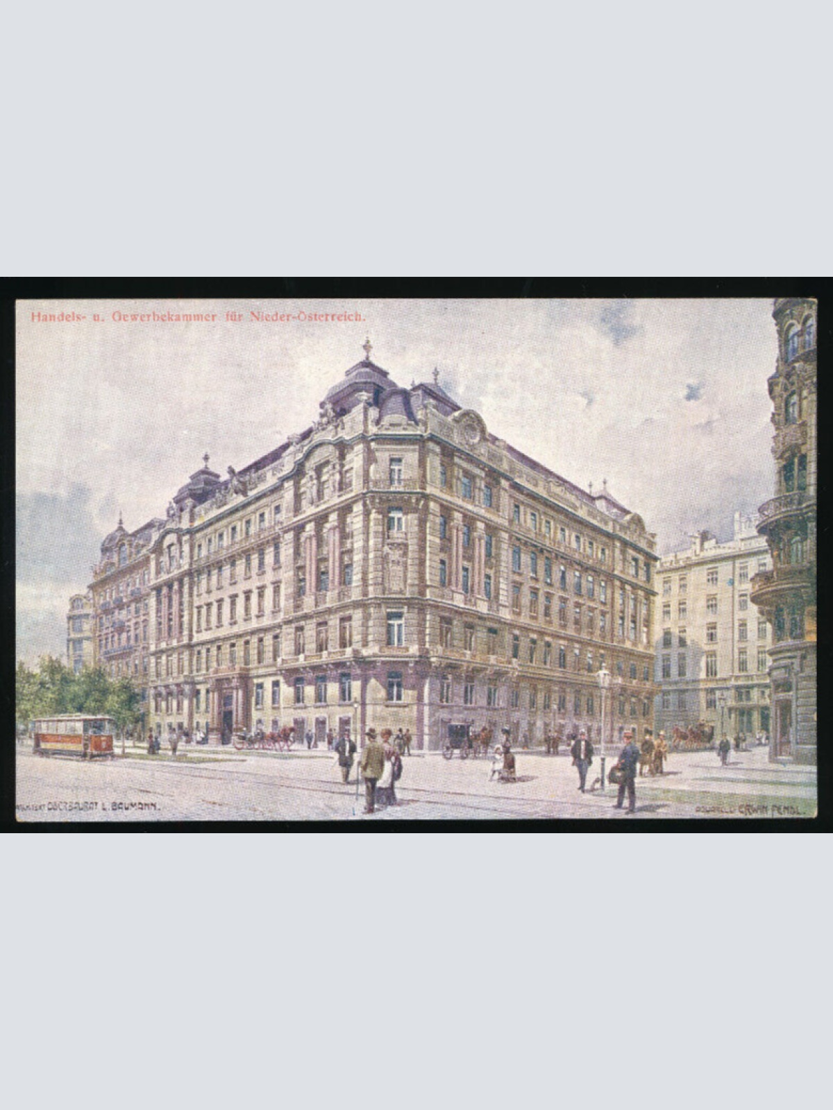 Künstler AK aus Wien Gewerbekammer für Niederösterreich (3633)