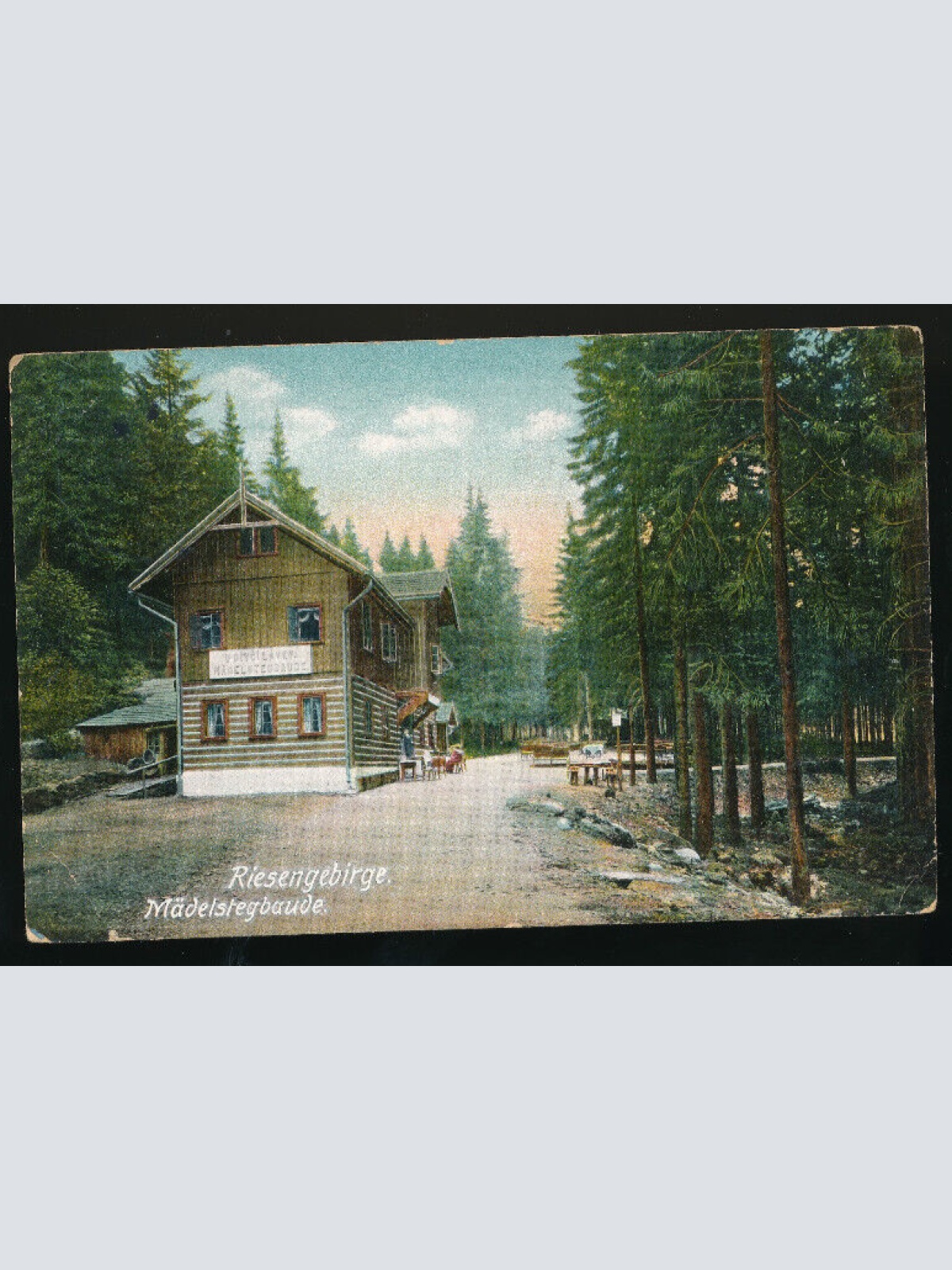 AK vom Riesengebirge Mädelstregbaude Schreiberhau Polen (3569)