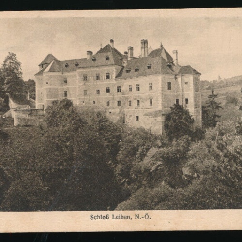 AK aus Leiben mit Schloß Leiben Niederösterreich (3156)