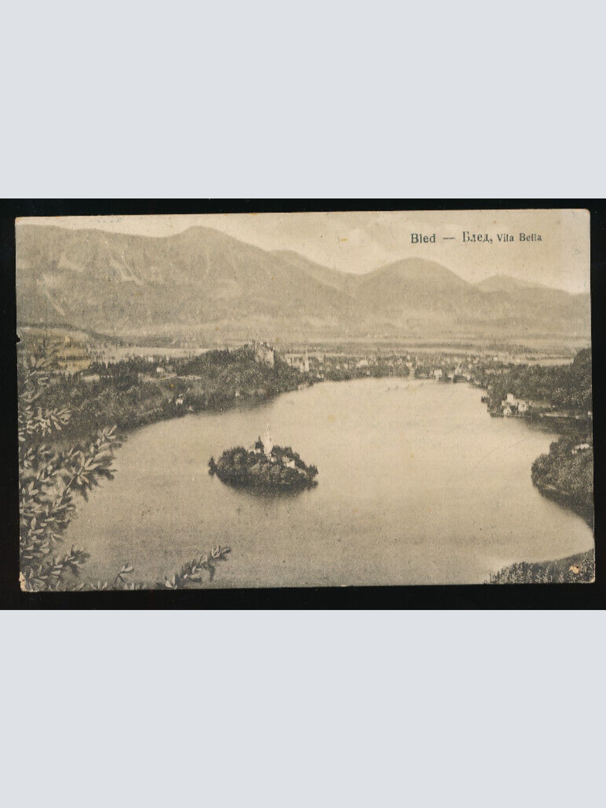 AK aus Bled mit Villa Bella Slowenien (3070)