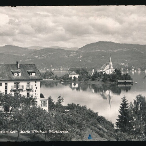 AK aus Maria Wörth am Wörthersee mit Hotel Haus am See Kärnten (3592)