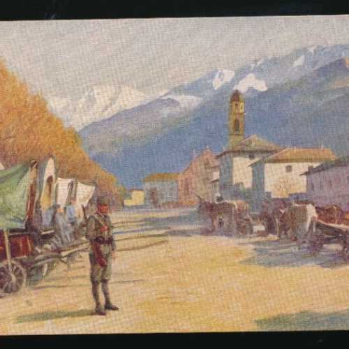 AK aus Persen Strasse in Persen Suganatal Rot-Kreuz Karte Nr.534 Italien (3552)