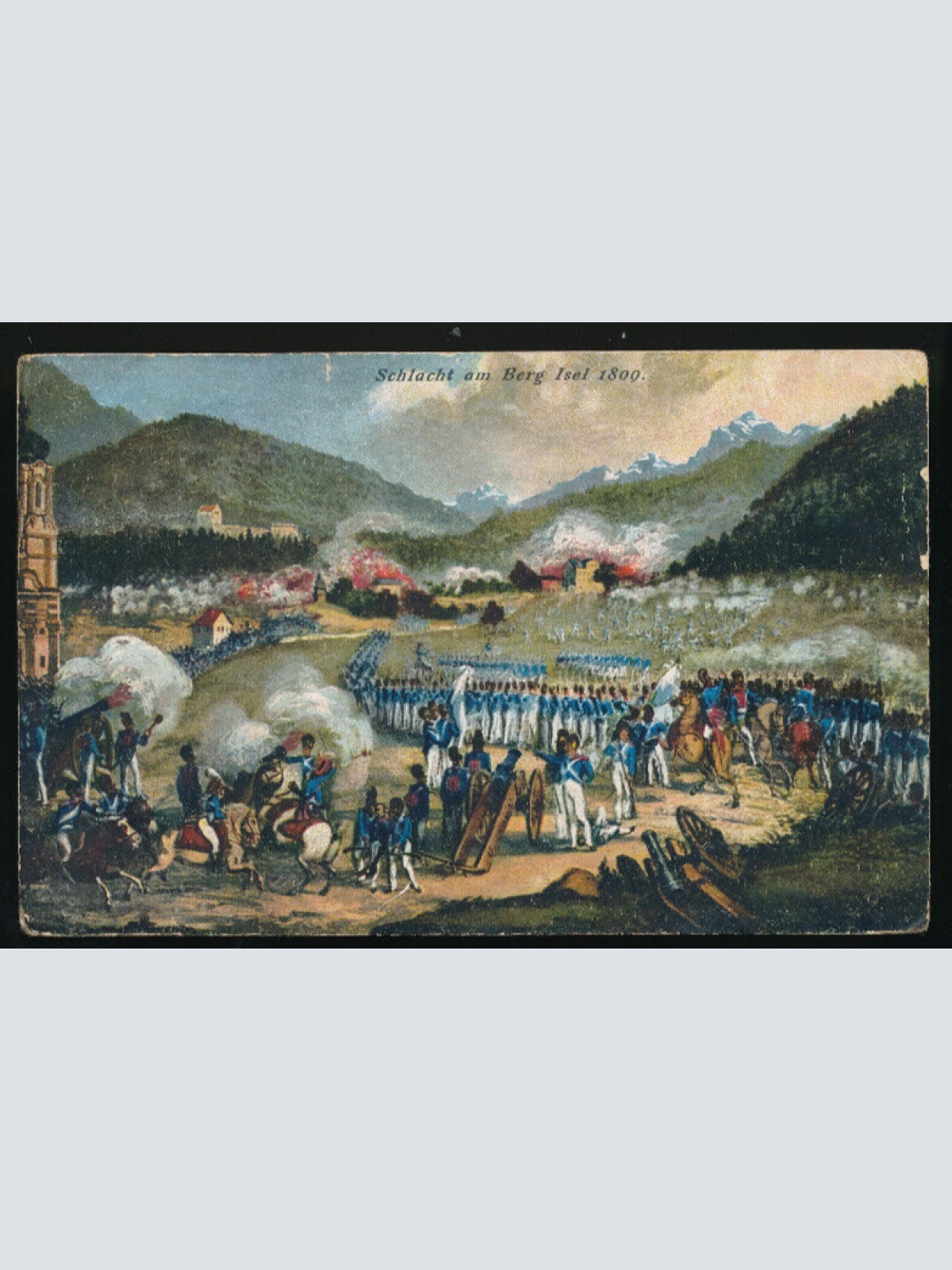 AK von der Schlacht am Berg Isel 1809 Tiroler Freiheitskampf 1809 Tirol (3667)