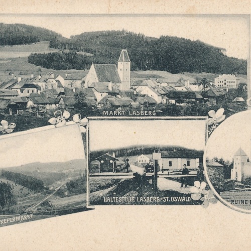 AK, Gruss aus Lasberg, Oberösterreich (S350)