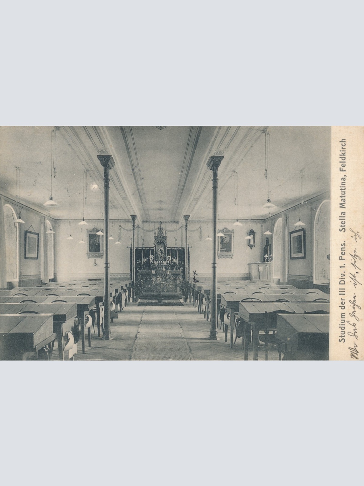 AK, Studium der III Div. 1. Pens. Stella Matutina, Feldkirch, Vorarlberg (S338)