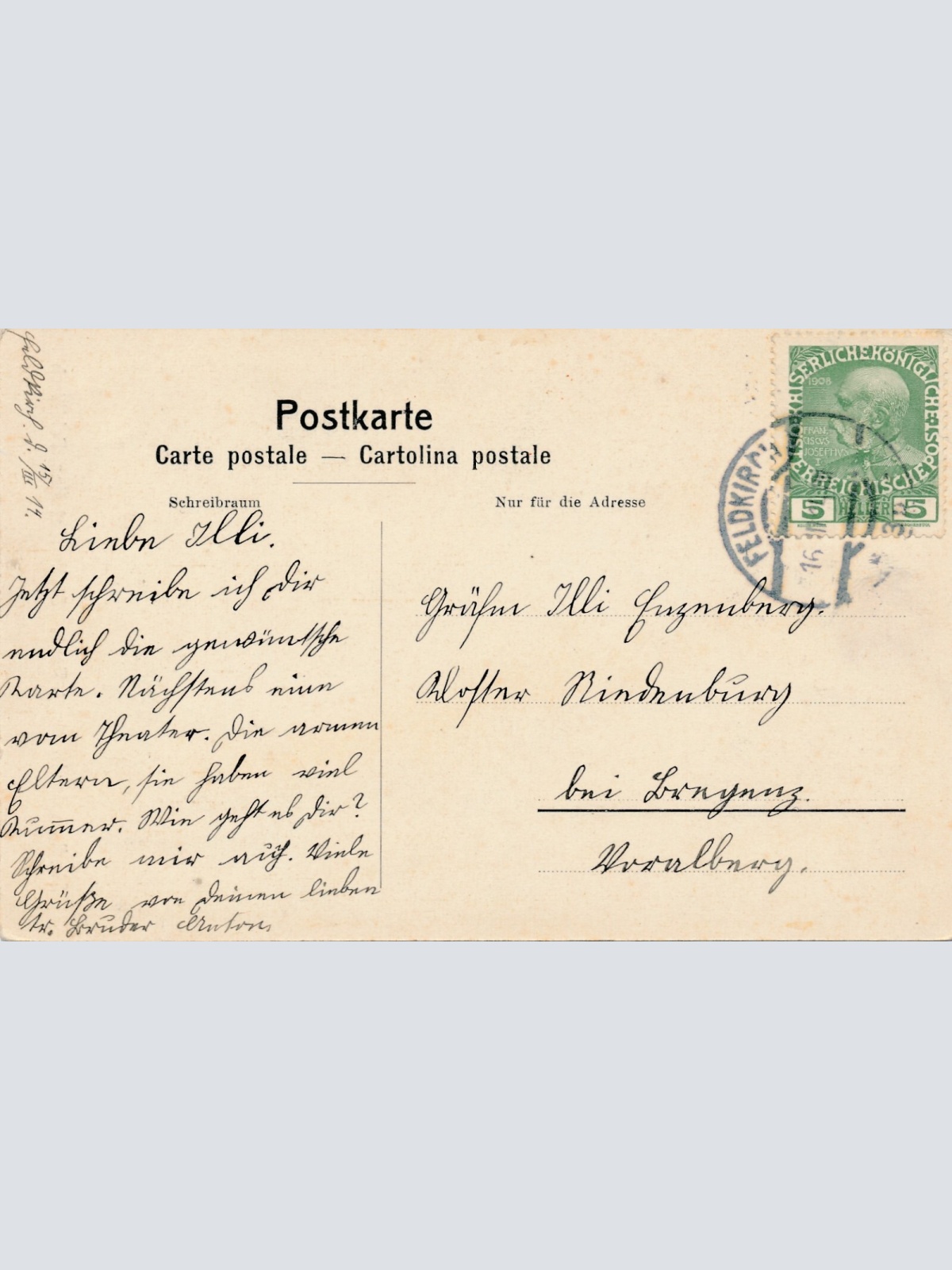 AK, Studium der III Div. 1. Pens. Stella Matutina, Feldkirch, Vorarlberg (S338)