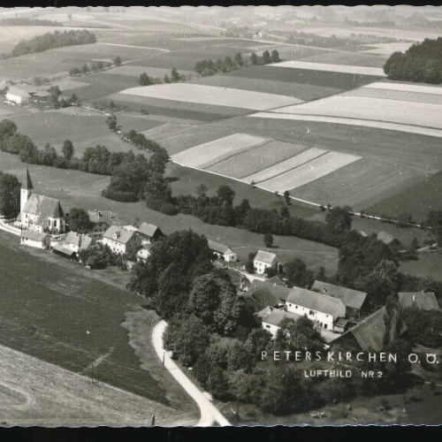AK aus Peterskirchen Luftbild Nr.2 Oberösterreich (3680)