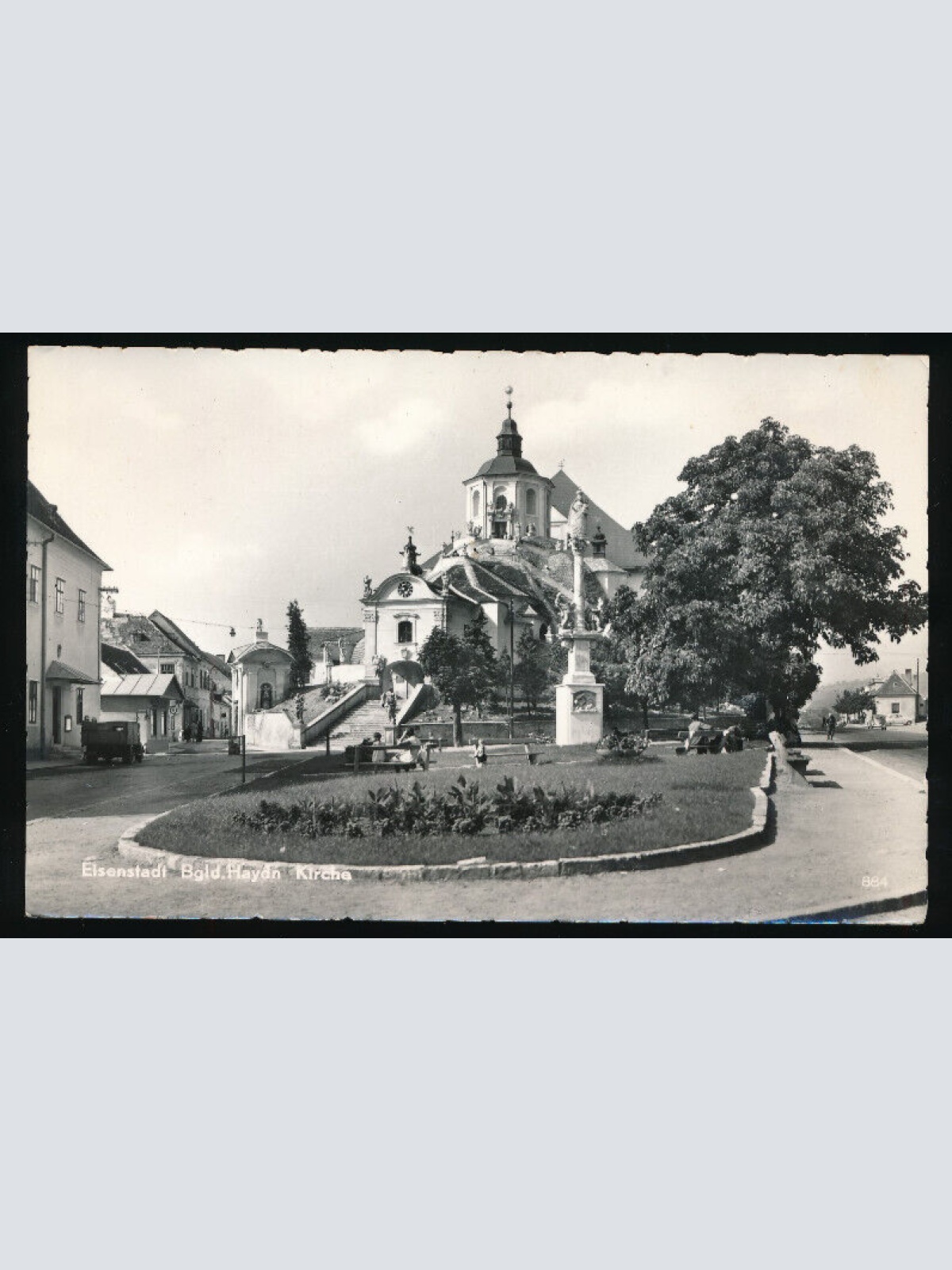AK aus Eisenstadt mit Haydn Kirche Burgeland (3839)