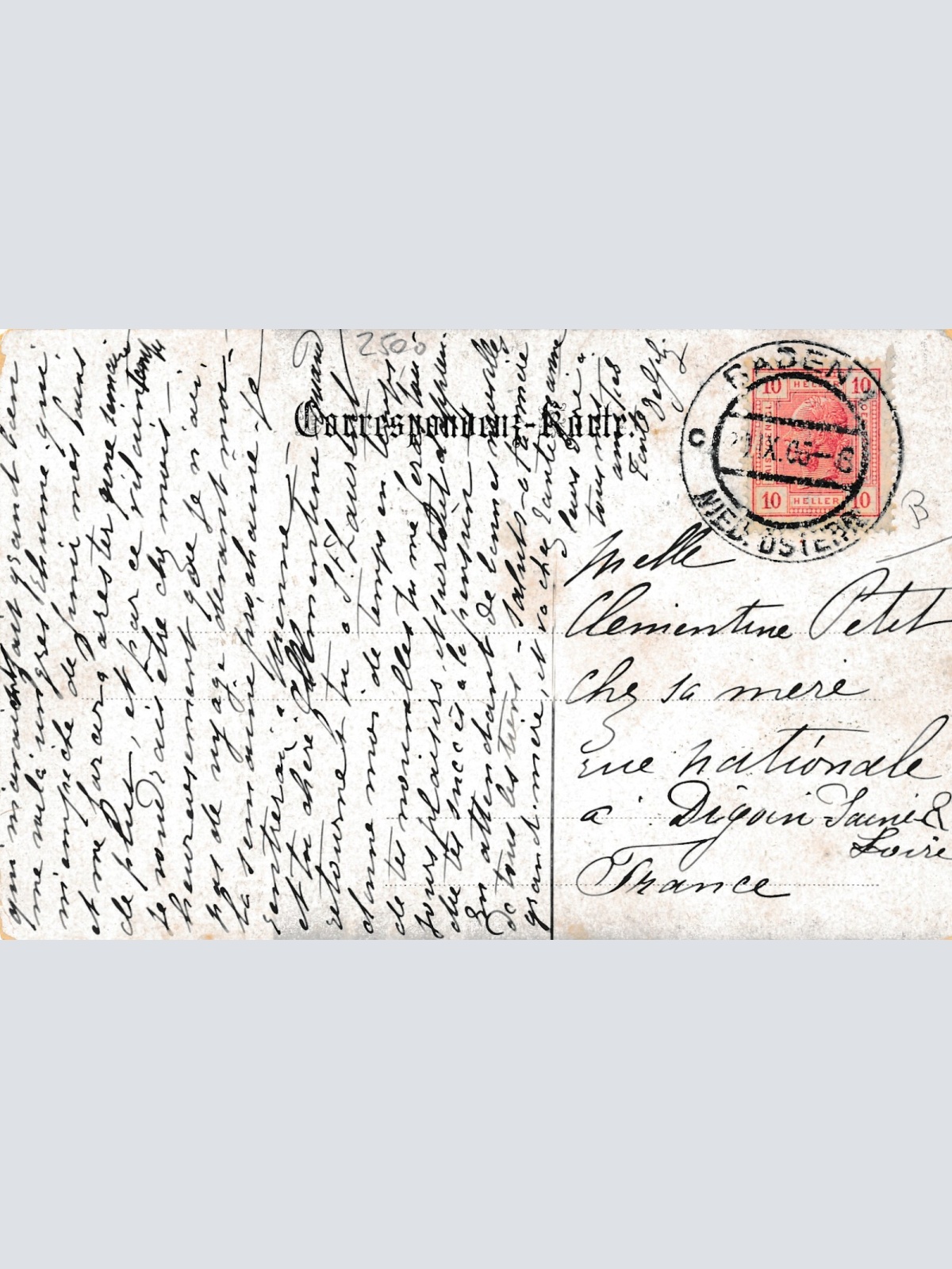 AK, Baden bei Wien, Udine Brunnen, Niederösterreich, Österreich (S251)