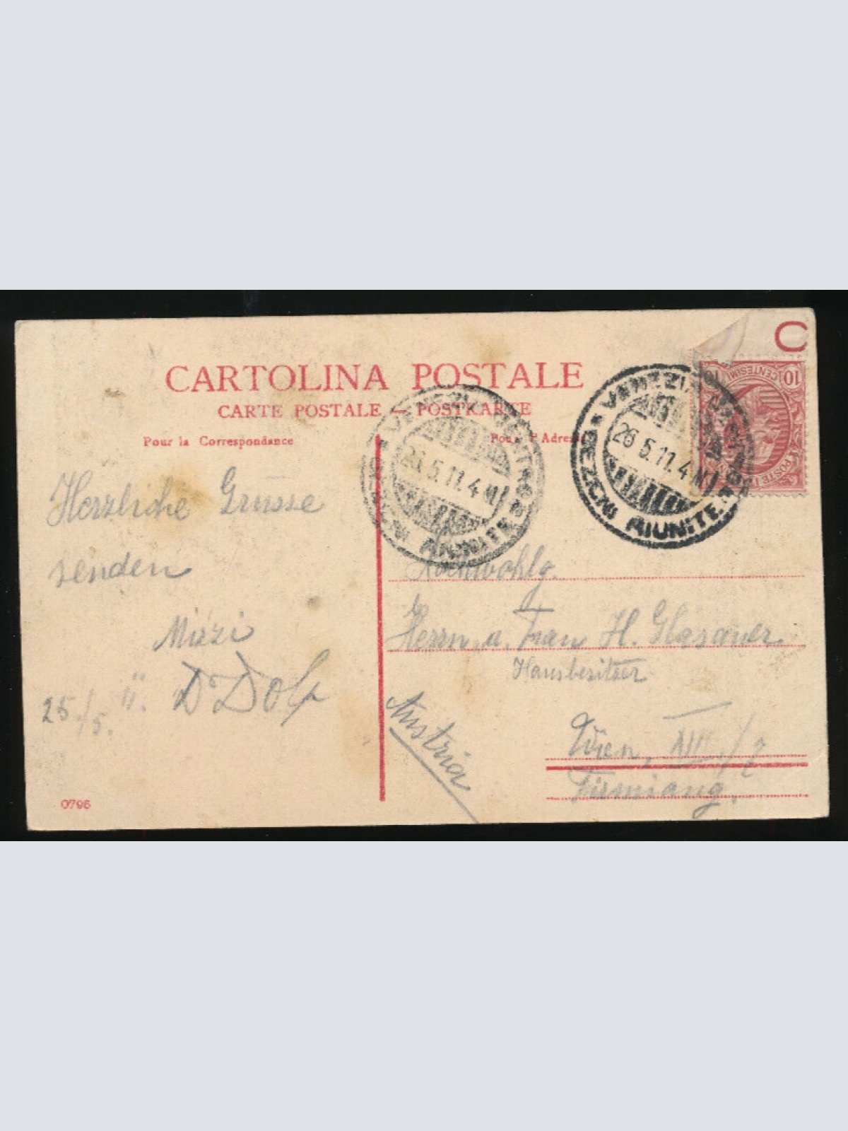 AK aus Venezia - Venezien Rio S. Cristoforo Italien (3844)