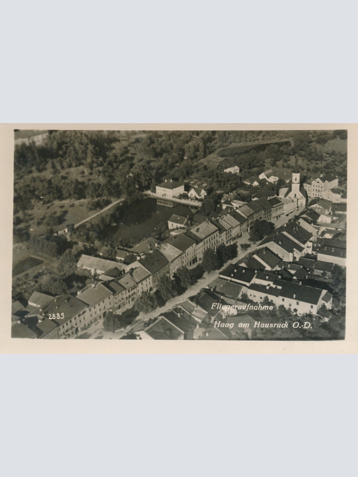 AK, Fliegeraufnahme, Haag am Hausruck, Oberösterreich, Österreich (S235)