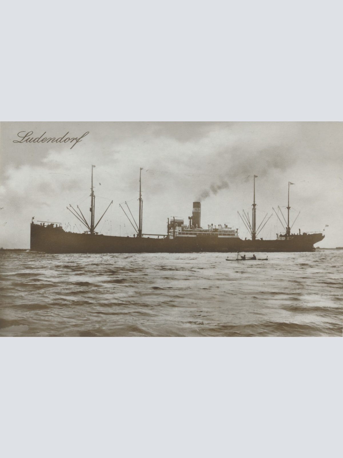 AK,Ludendorf, Dampfer (S277)