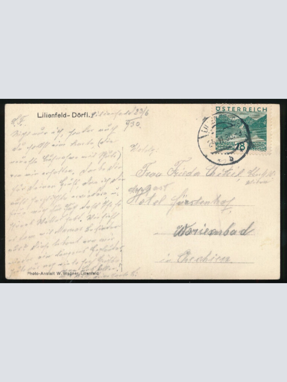 AK aus Lilienfeld - Dörfl Niederösterreich (3868)