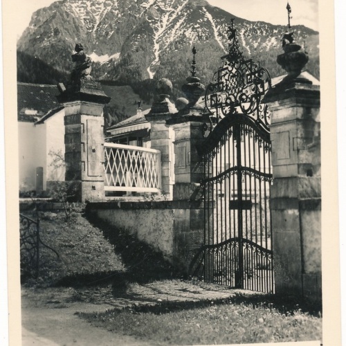 AK, Gartentor Stiftskirche, Spital am Pyhrn, Oberösterreich,  Österreich (S268)