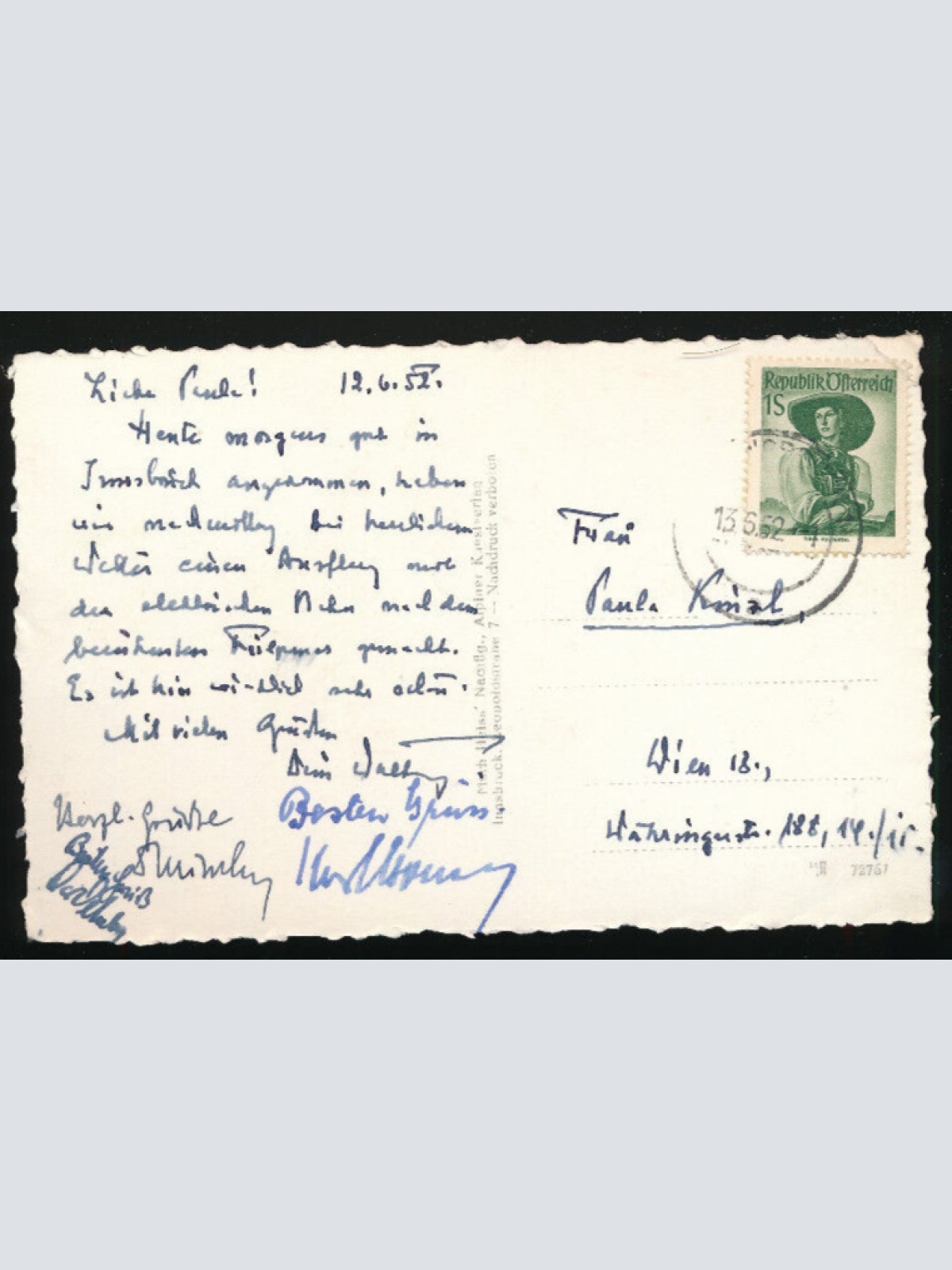 AK aus Fulpmes in Tirol (3872)