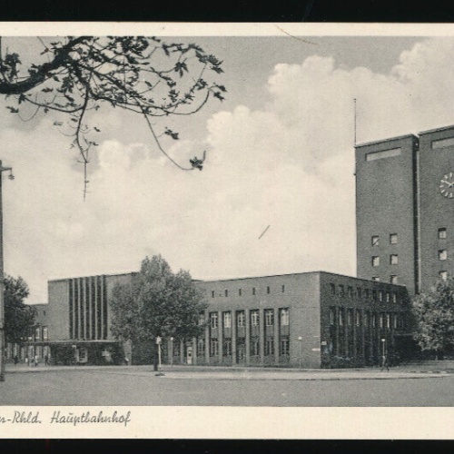 AK aus Oberhausen mit Hauptbahnhof Nordrheinwestalen (3862)