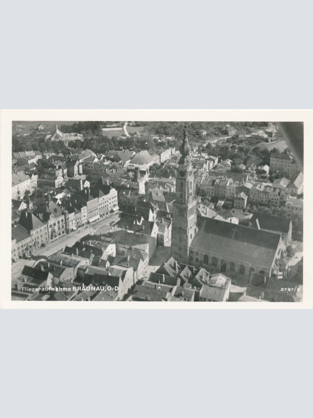 AK, Fliegeraufnahme Braunau, Oberösterreich,  Österreich (S263)