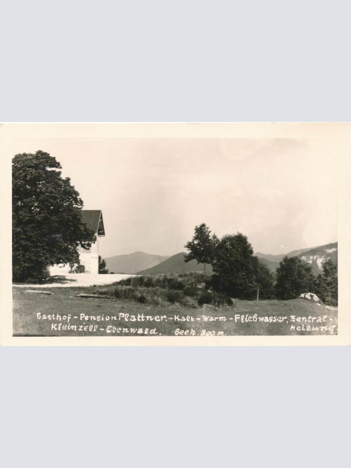 AK, Kleinzell - Ebenwald, Gasthof Pension Plattner, Niederösterreich (S286)