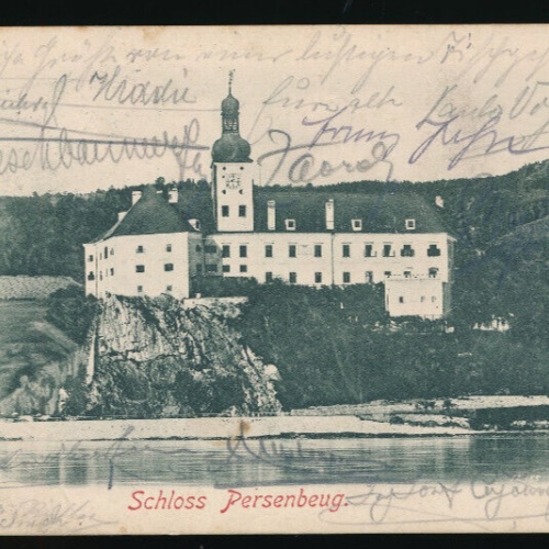 AK aus Persenbeug mit Schloss Persenbeug Niederösterreich (3409)