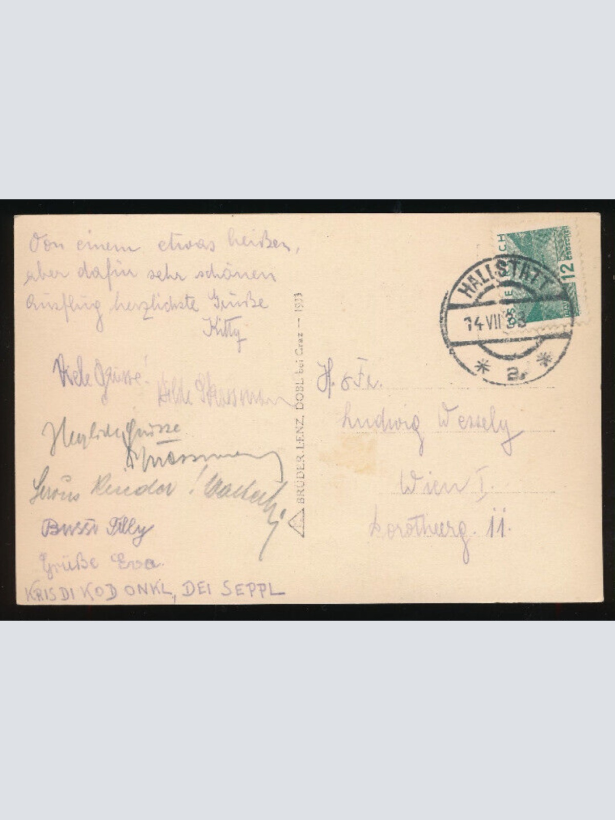 AK aus Hallstatt Oberösterreich (L3779)