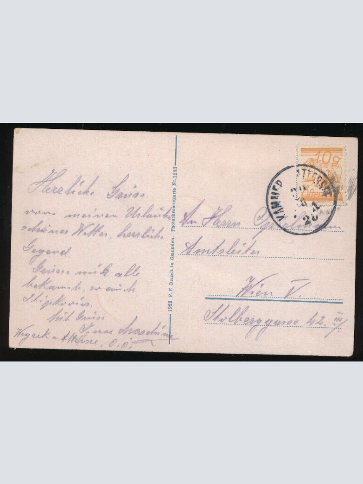 AK aus Weißenbach am Attersee Oberösterreich (L3770)