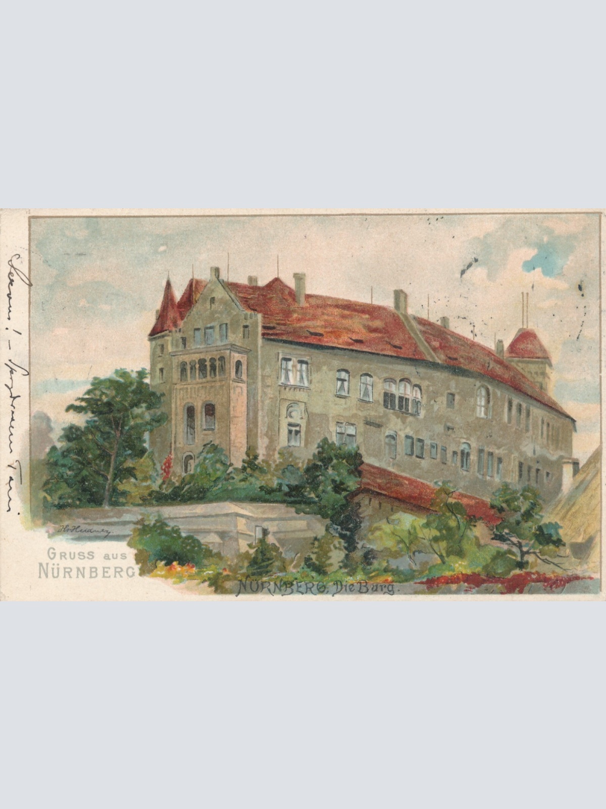 AK, Gruss aus Nürnberg, Bayern, Nürnberg die Burg (S210)