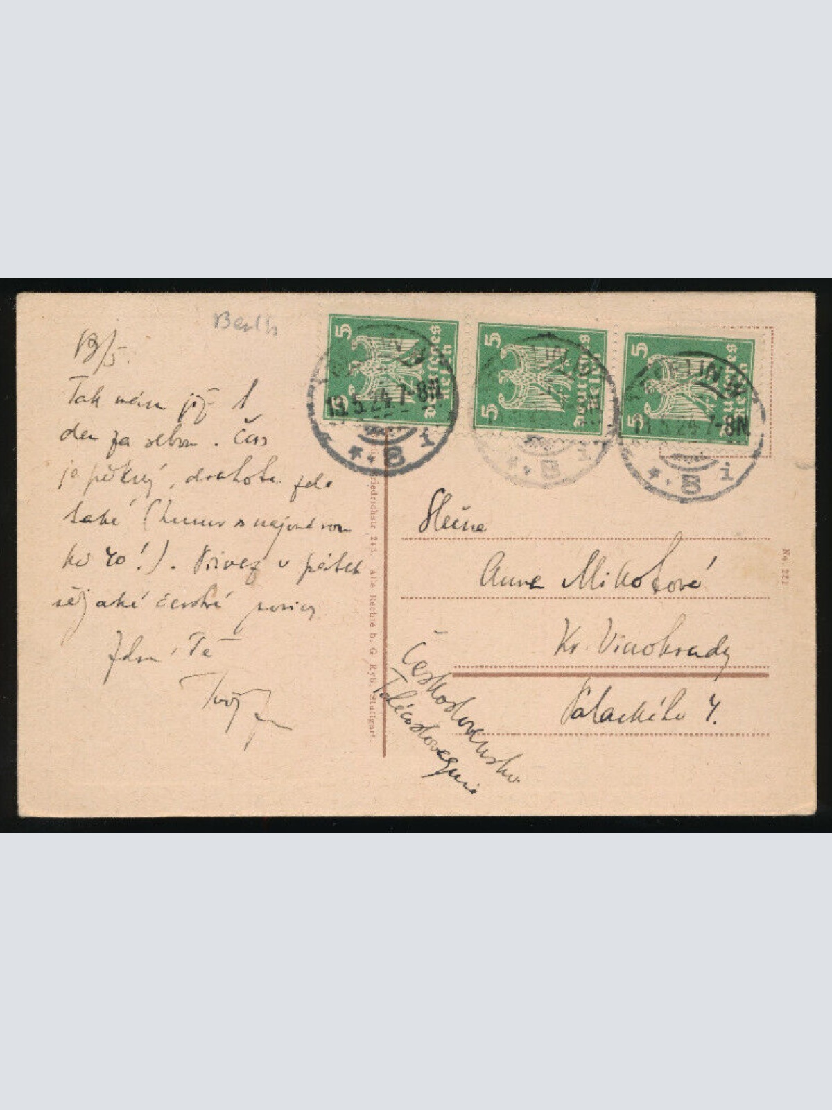 AK aus Berlin mit Blick auf das Opernhaus (3560)