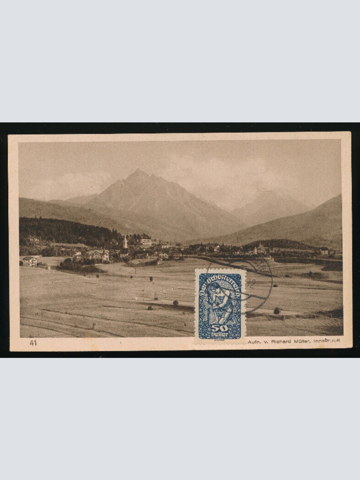 AK aus Igls mit Serles und Habicht Tirol (3963)