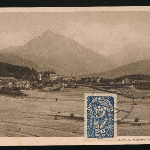 AK aus Igls mit Serles und Habicht Tirol (3963)