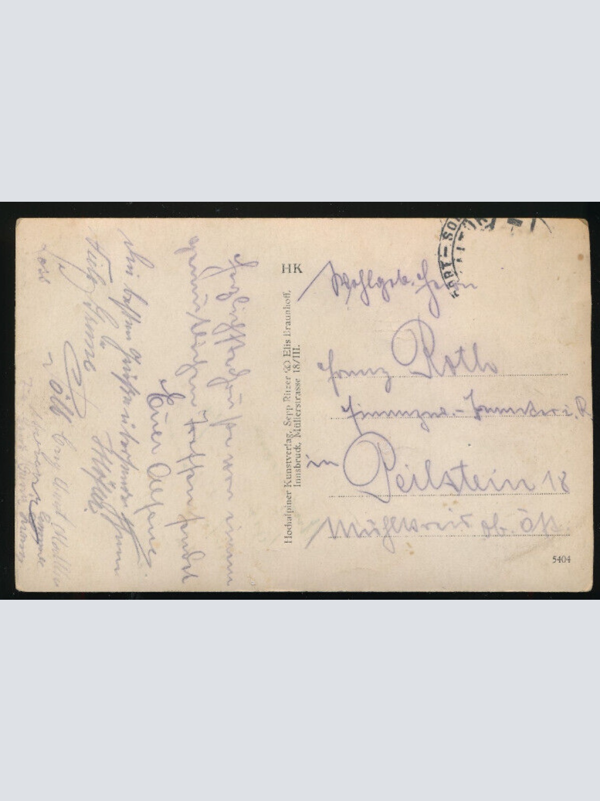 AK aus Galtür mit Gasthof Alpenrose Tirol (3890)