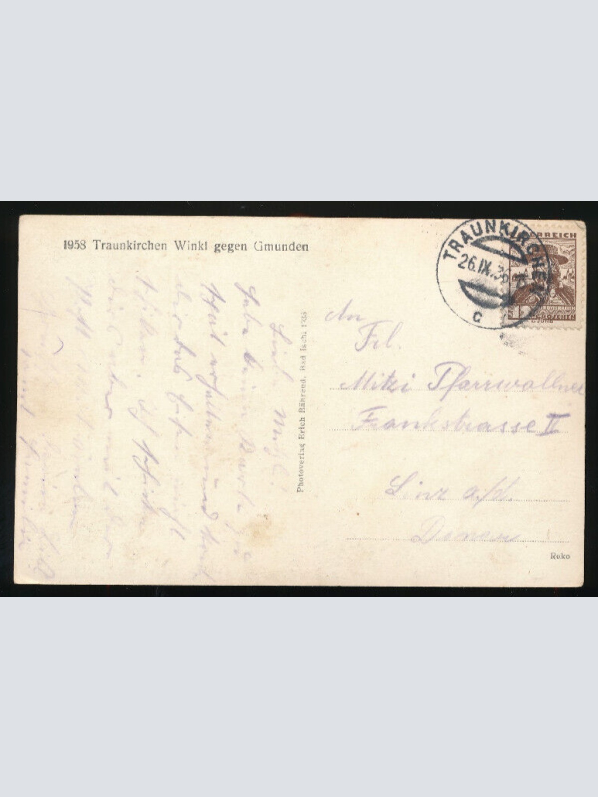 AK aus Traunkirchen Oberösterreich (3920)