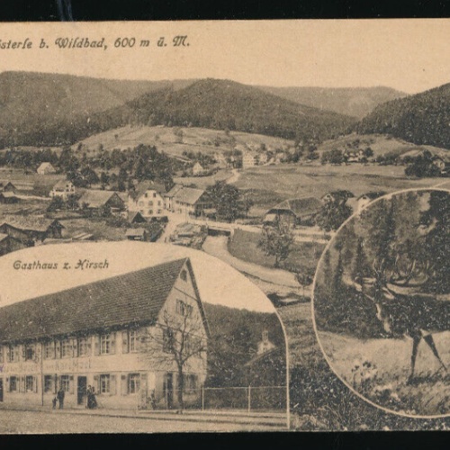 AK aus Ensklösterle mit Gasthaus zum Hirsch Baden - Württemberg (4037)