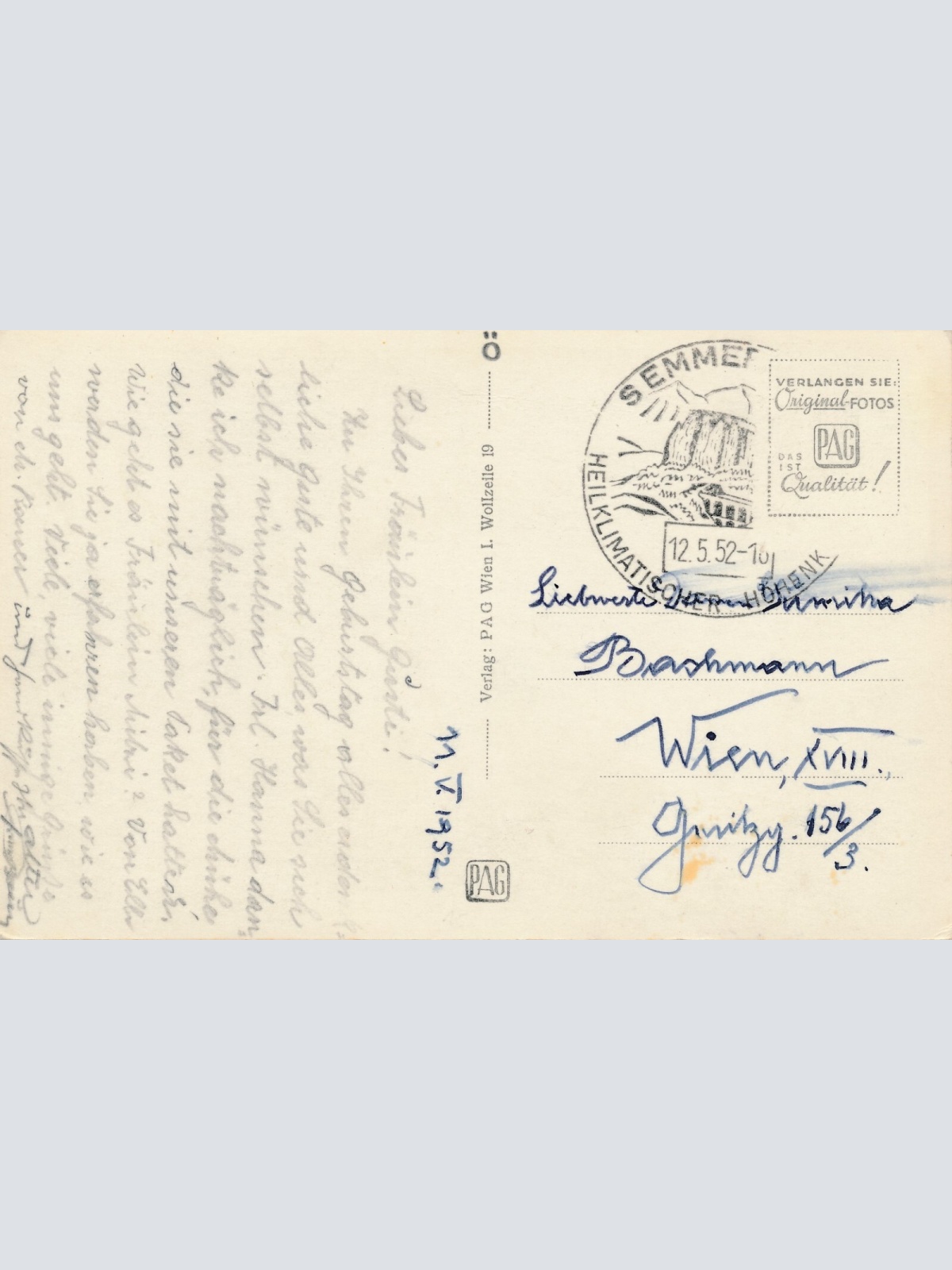 AK, Semmering, Pension Daheim, Niederösterreich (S395)