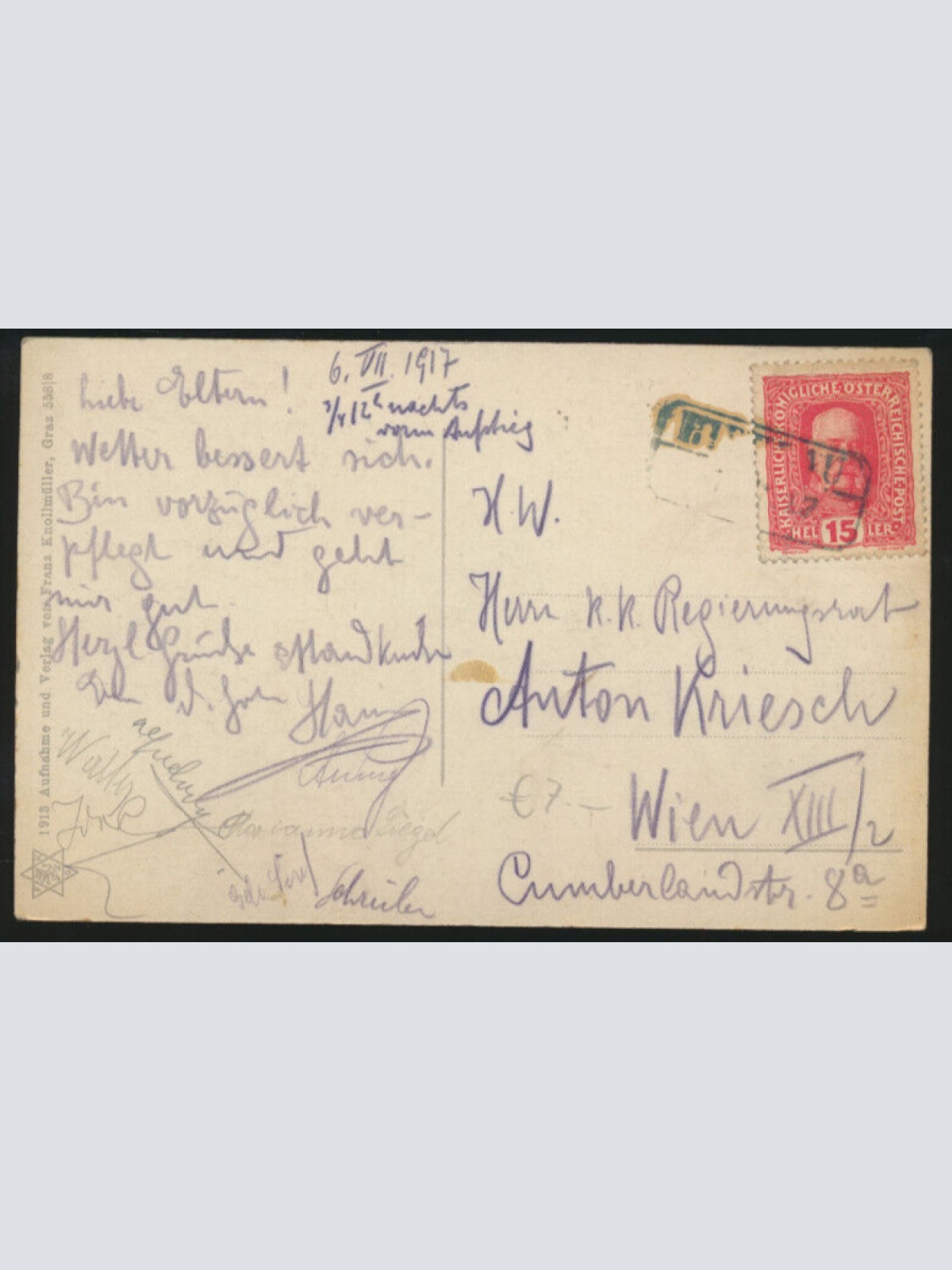 AK aus Eisenerz Sprengungen am Erzberg Steiermark (3783)