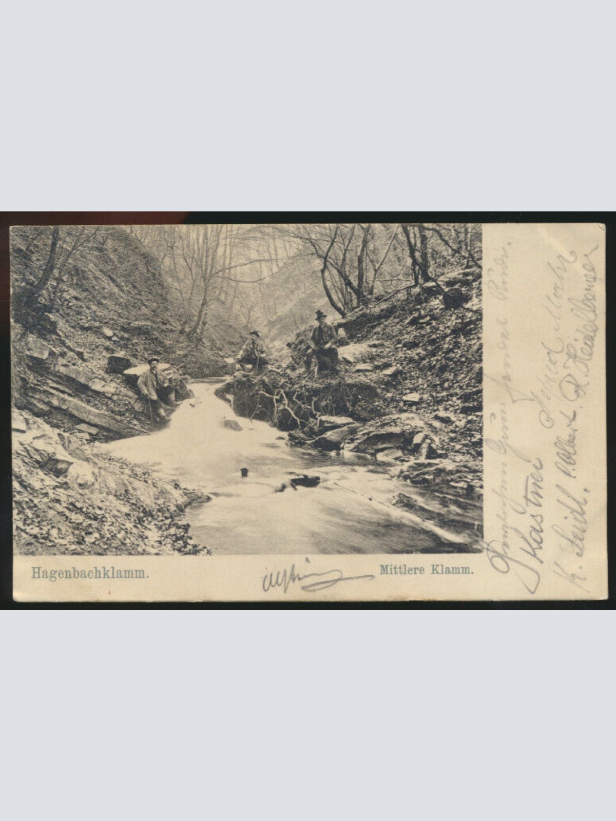 AK von der Hagenbachklamm mittlere Klamm Niederösterreich (3785)