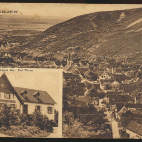 AK aus Neuweier mit Gasthaus Rebstock Baden-Württemberg (4254)