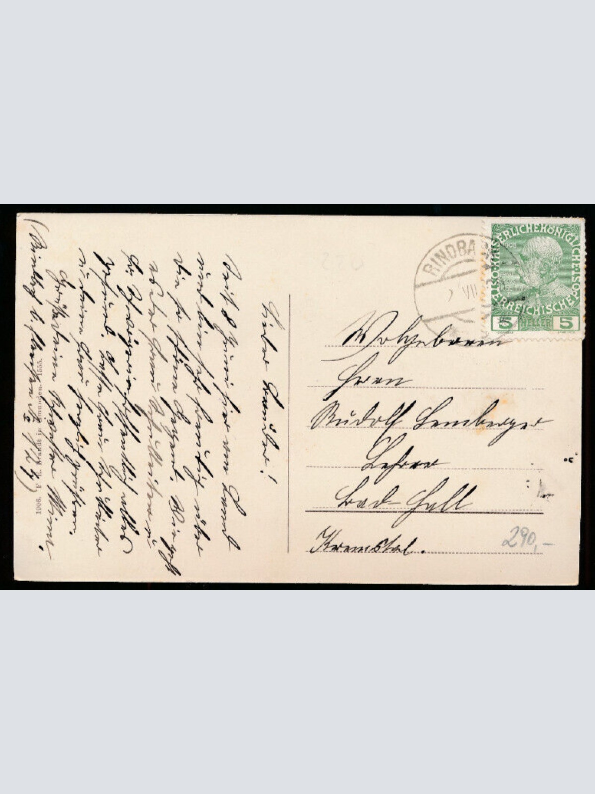 AK aus Rindbach bei Ebensee Oberösterreich (3695)