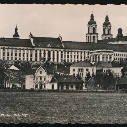 AK aus Markt St. Florian Oberösterreich Bahnhof (4263)