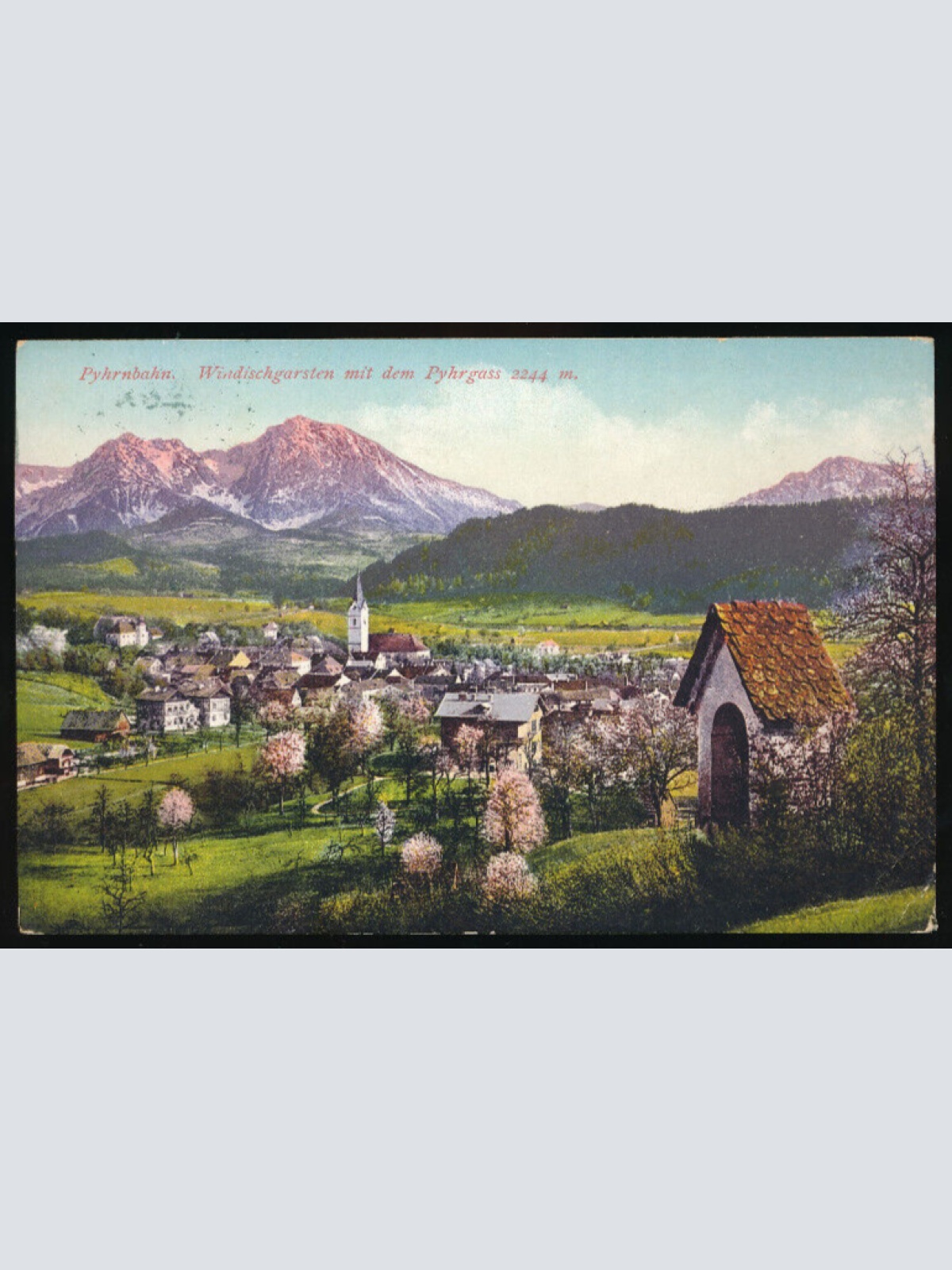 AK aus Windischgarsten mit dem Pyhrgass Oberösterreich Pyhrnbahn (4319)