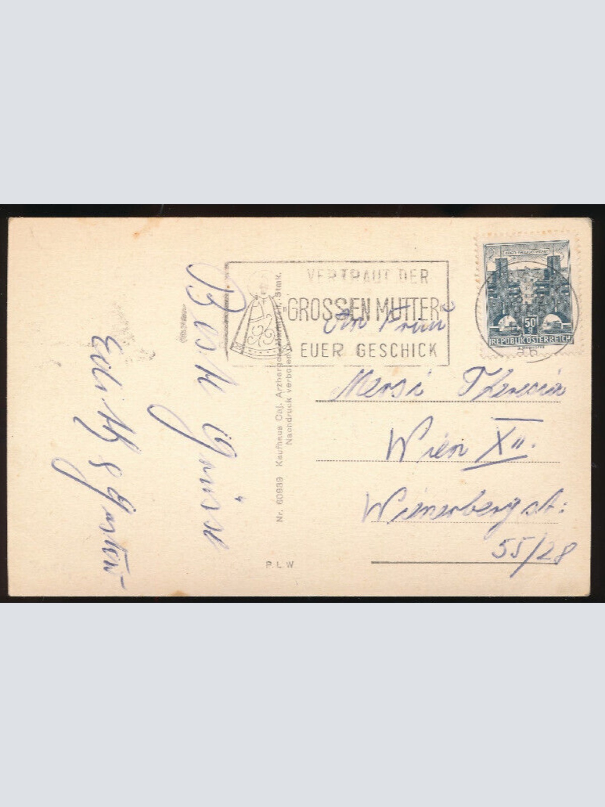 AK aus Mariazell mit Spruch ´ Ich trink im schönen... Steiermark (3729)