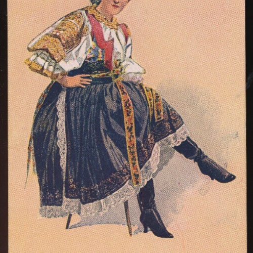 Künstler- Karte von K. Simunka Ungarische Tracht, Devce z Pistan (4388)