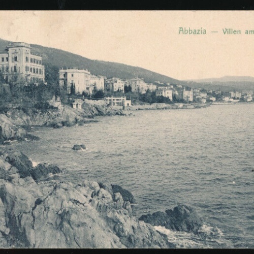 AK aus Abbazia Villen am Südstrand Italien (4065)