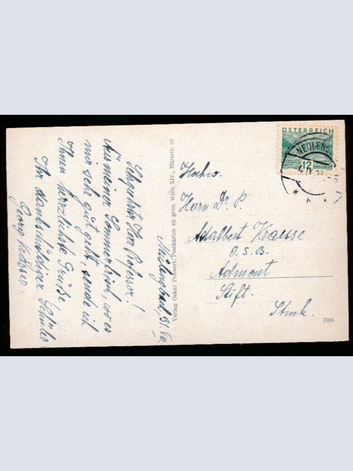 AK aus Neulengbach mit Kirche und Schloß Niederösterreich (4355)