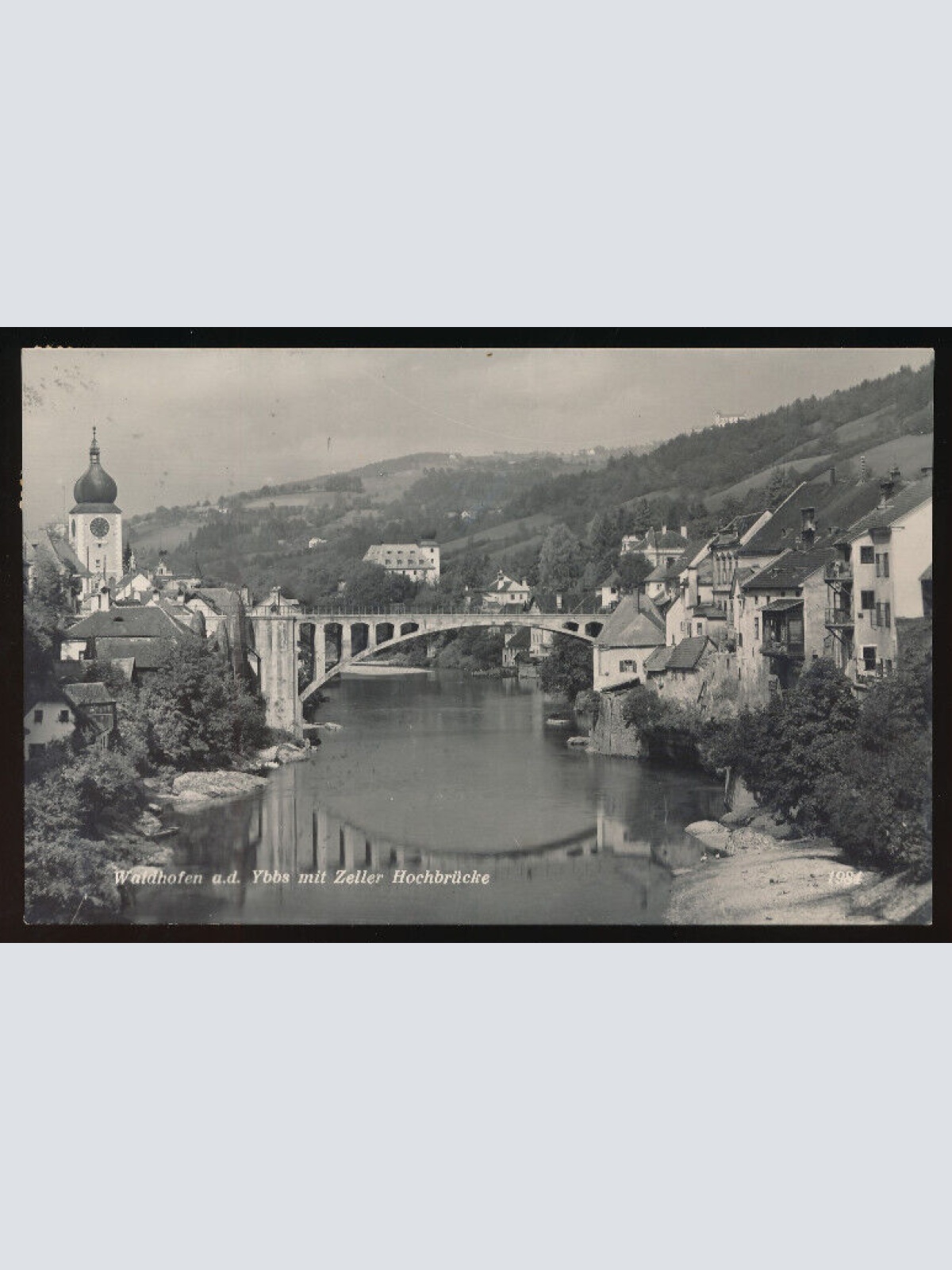 AK aus Waidhofen an der Ybbs mit Zeller Hochbrücke Niederösterreich (4378)