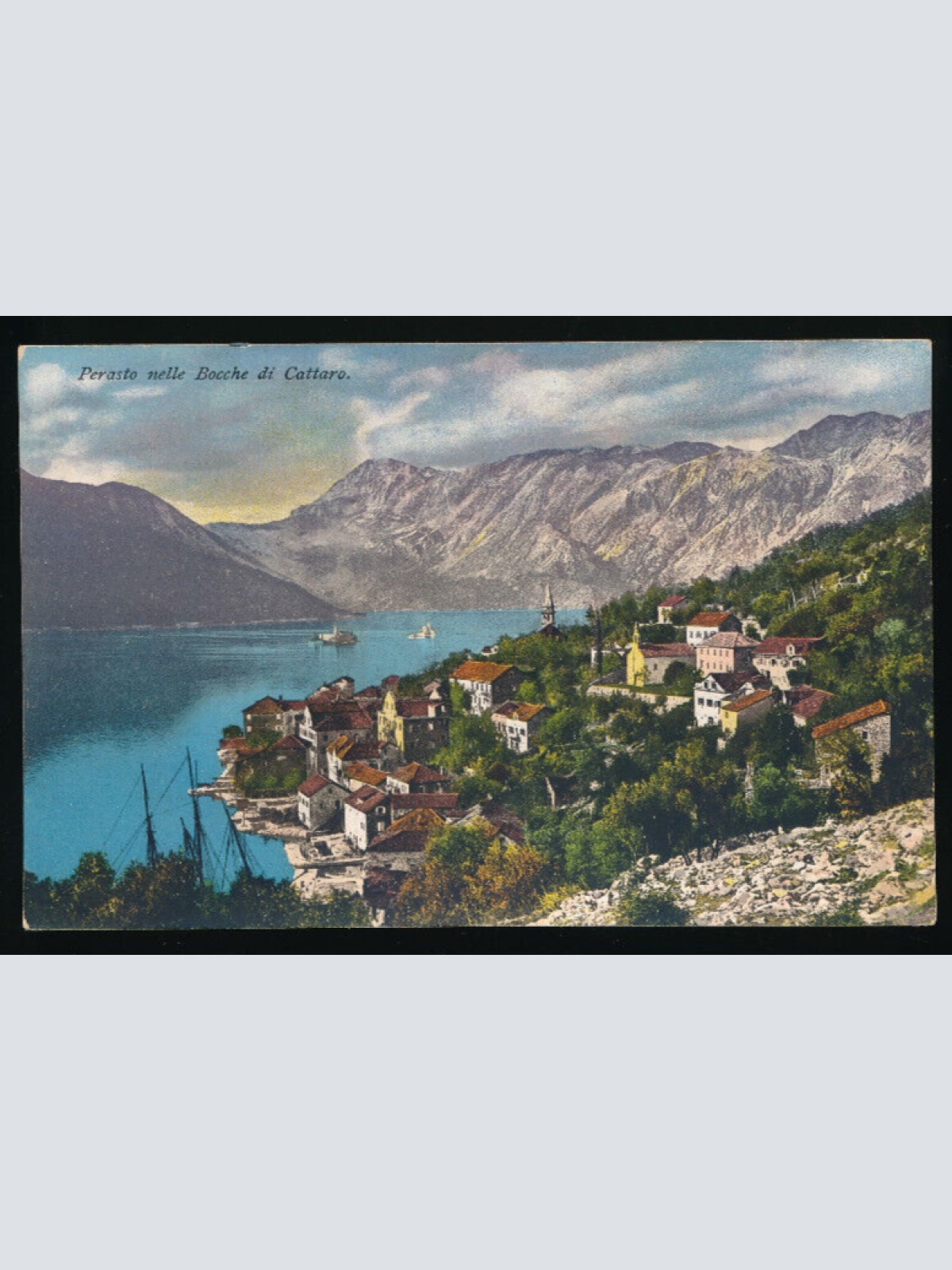 AK aus Cattaro , Perasto nelle Bocche di Cattaro Montenegro (4072)