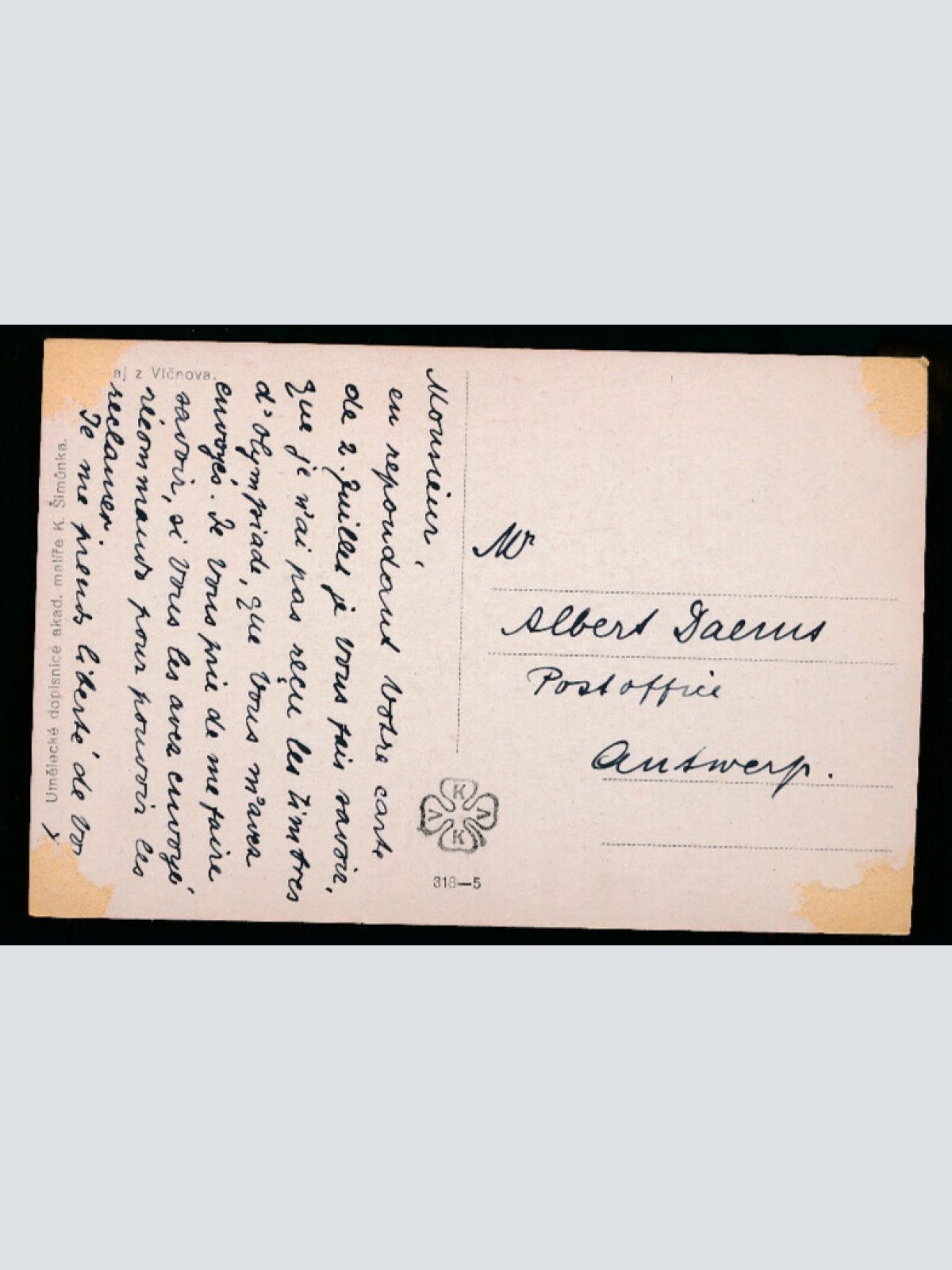 Künstler- Karte von K. Simunka Ungarische Tracht, Vlcnova (4383)