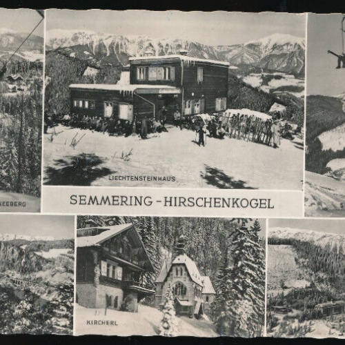 AK aus Semmering - Hirschenkogel Mehrbildkarte Niederösterreich (3992)