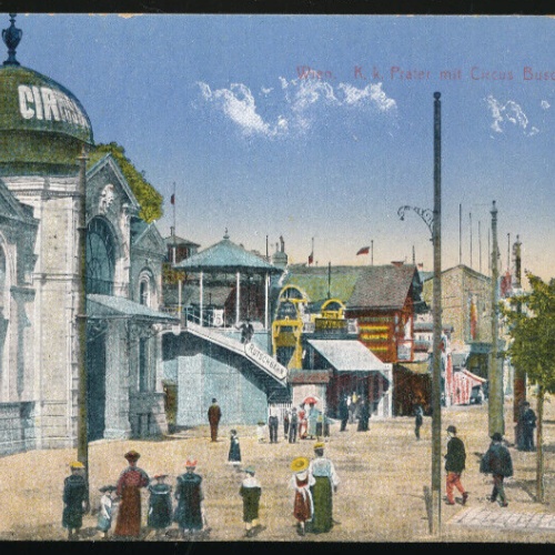 AK aus Wien K.K. Prater mit Circus Busch (3998)
