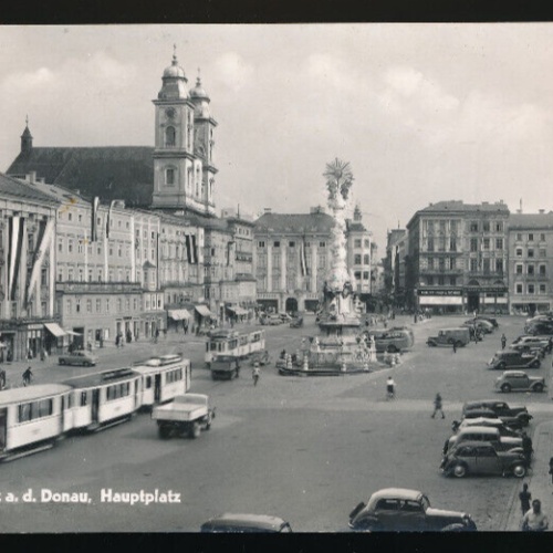 AK aus Linz an der Donau Hauptplatz Oberöstereich (4214)
