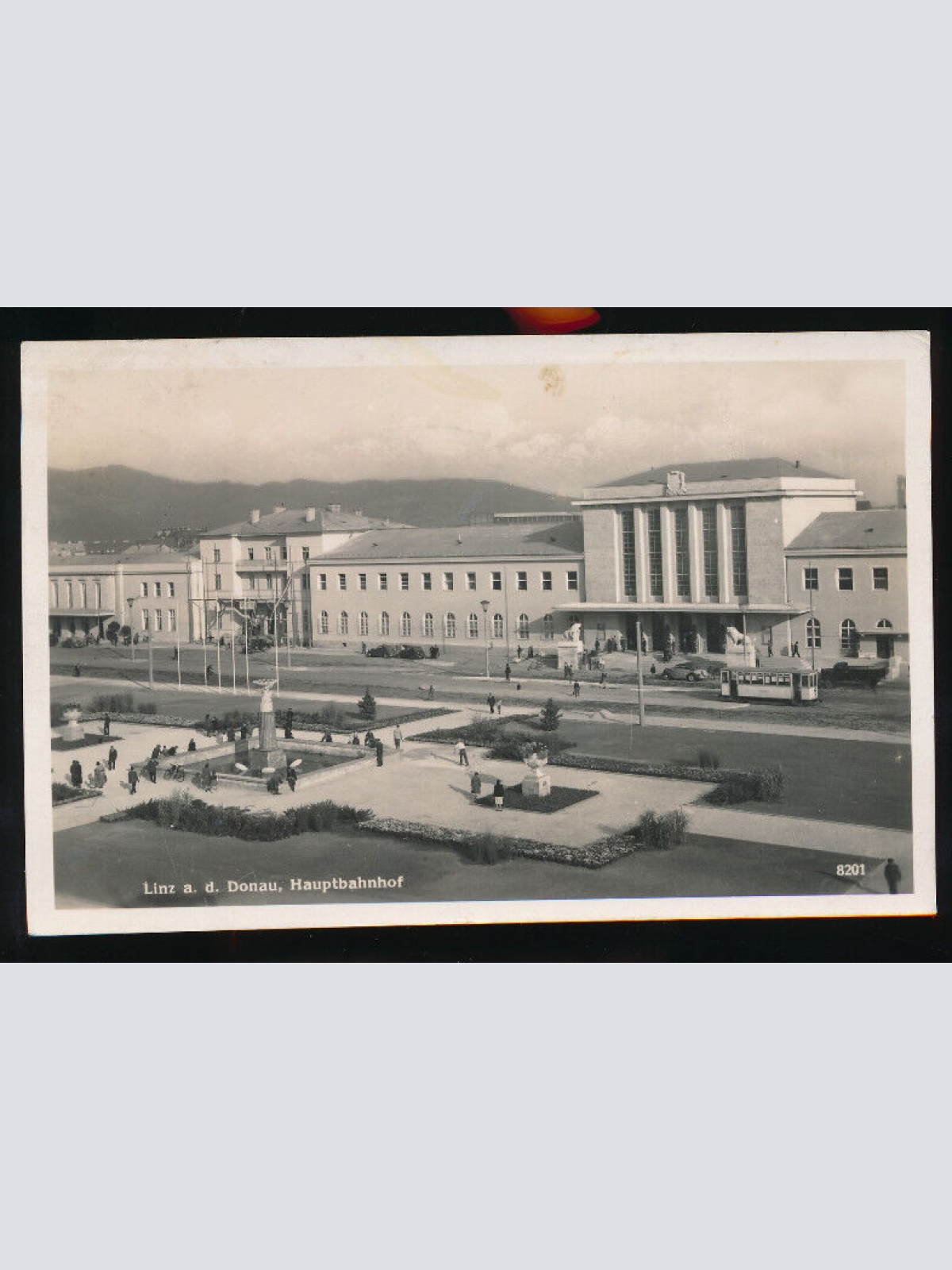 AK aus Linz an der Donau Hauptbahnhof Oberöstereich (4217)